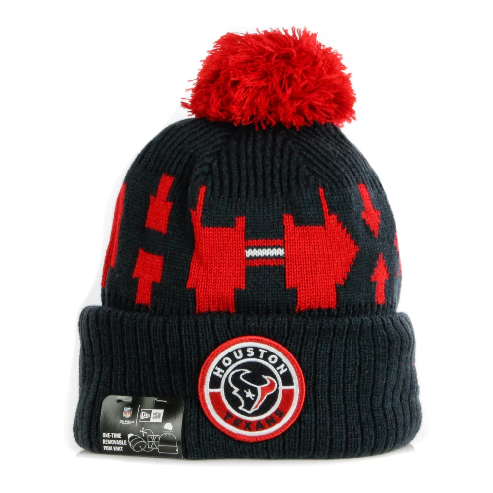 New era NFL Pom Hat Field Sport Knit Black Heren
