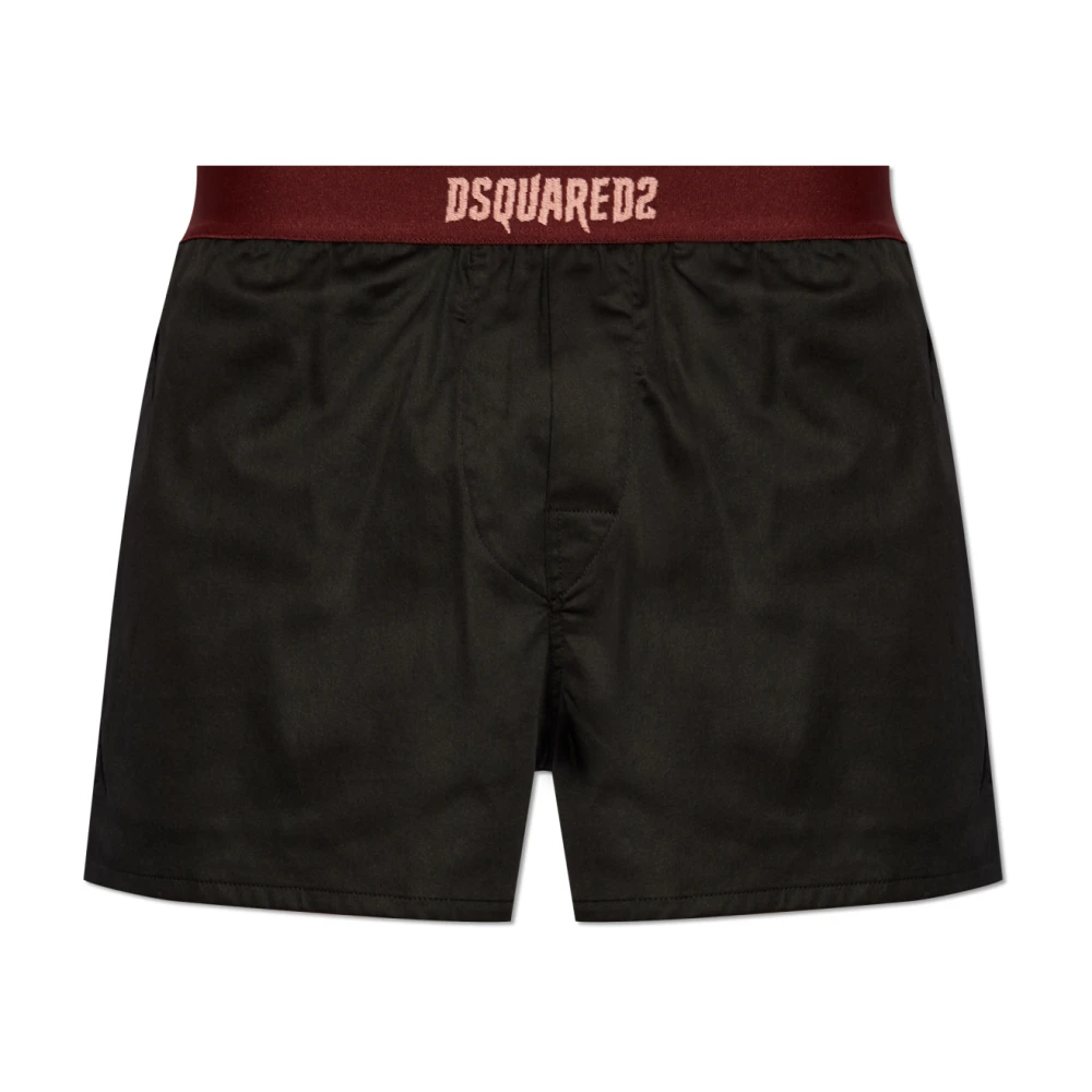 Dsquared2 Pyjamasbyxor med logotyp Black, Herr