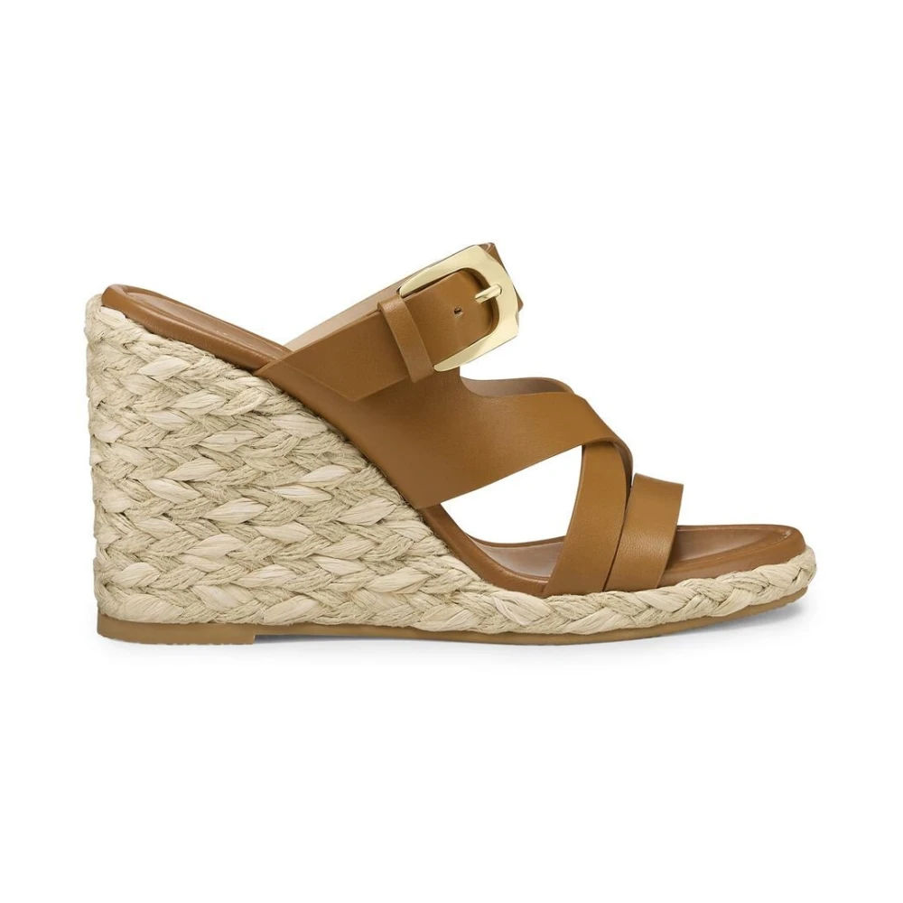 Stuart Weitzman Brown Wedges, Female, 5 Uk, Sai Espadrille Wedge