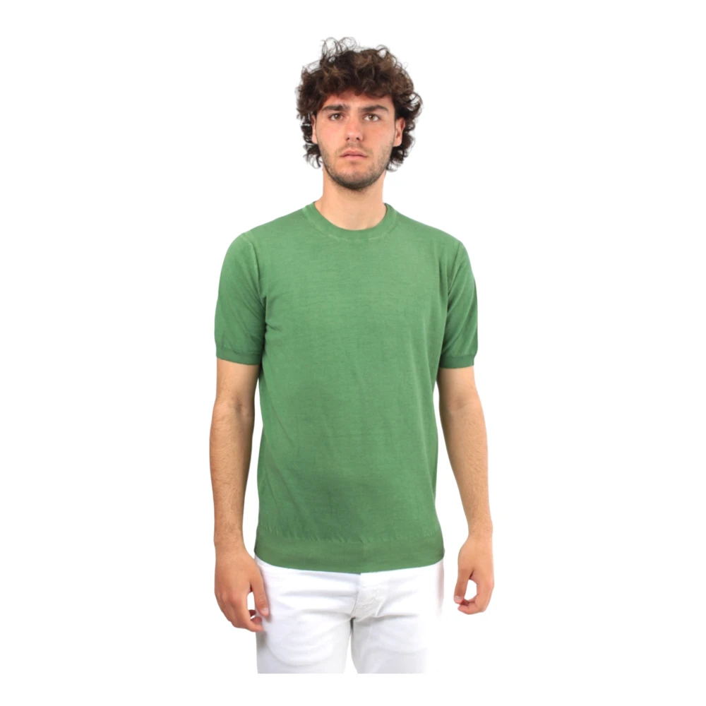 Kangra Groene Crew Neck T-shirt Green Heren
