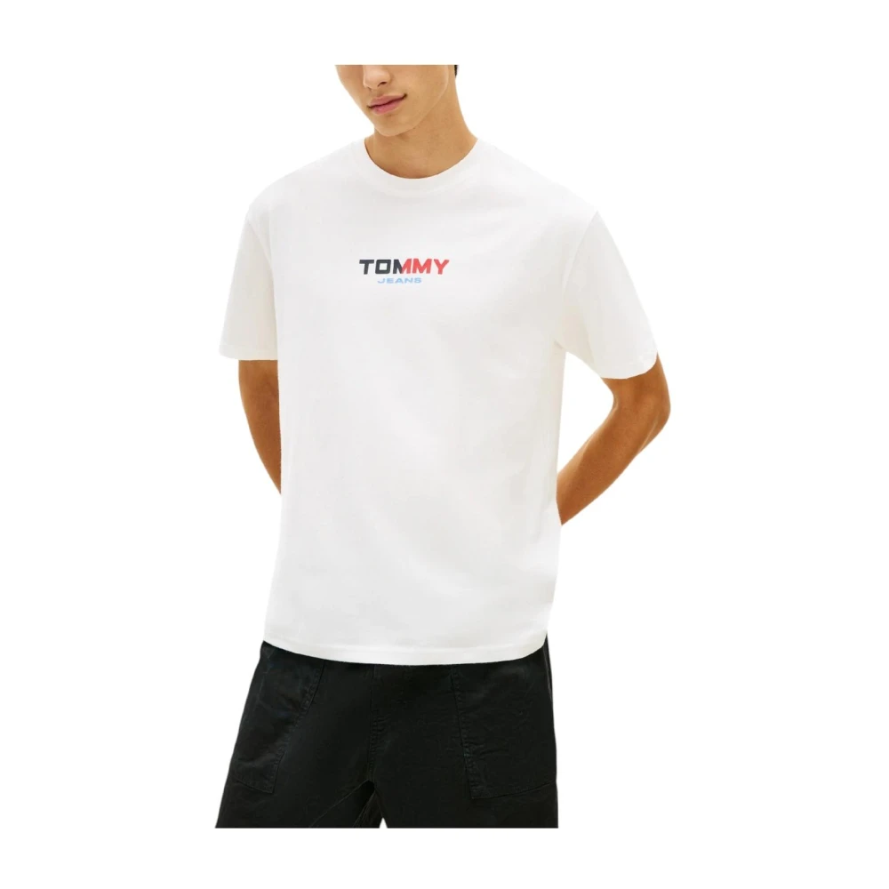 Tommy Hilfiger Men's White T-Shirts - T-Shirts - Xl - Tops