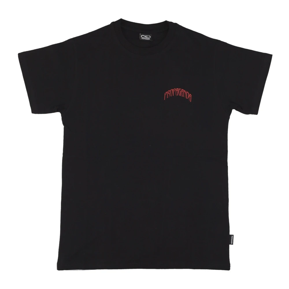 Propaganda Triangle Panda Tee Zwart Korte Mouw Black Heren