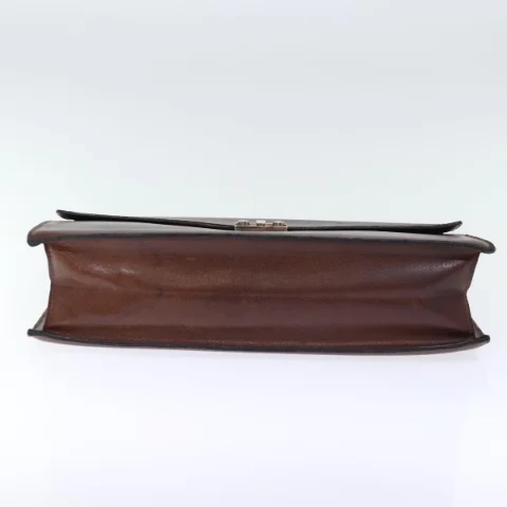 Salvatore Ferragamo Pre-owned Leather handbags Brown Heren