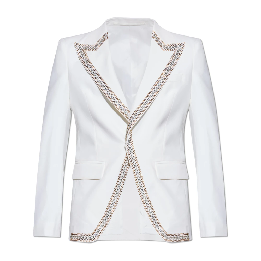 Dsquared2 Vit Kavaj Med Skimrande Applikationer