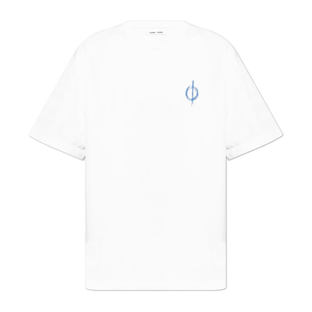 Samsøe T-shirt 'Sacopenhagen' White Heren