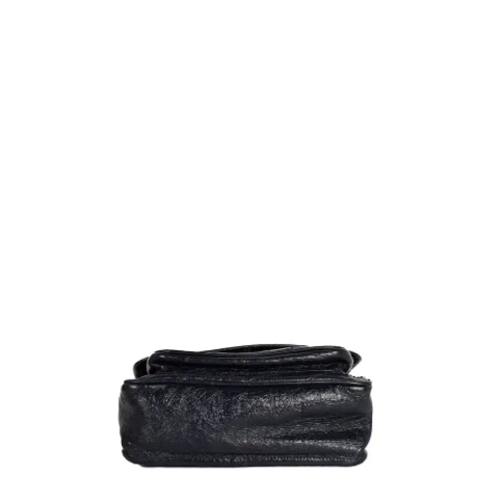 Yves Saint Laurent Vintage Pre-owned Leather shoulder-bags Blue Dames