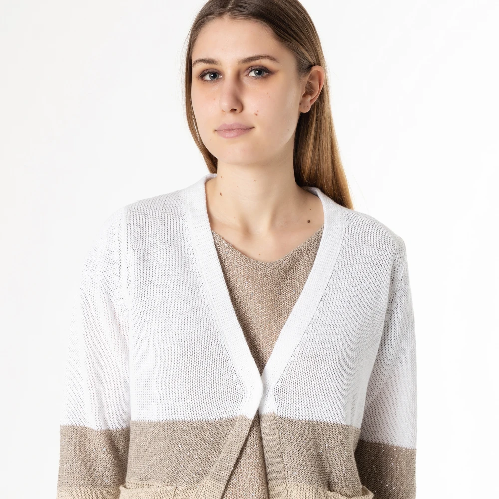 Le Tricot Perugia Cardigan Beige Dames