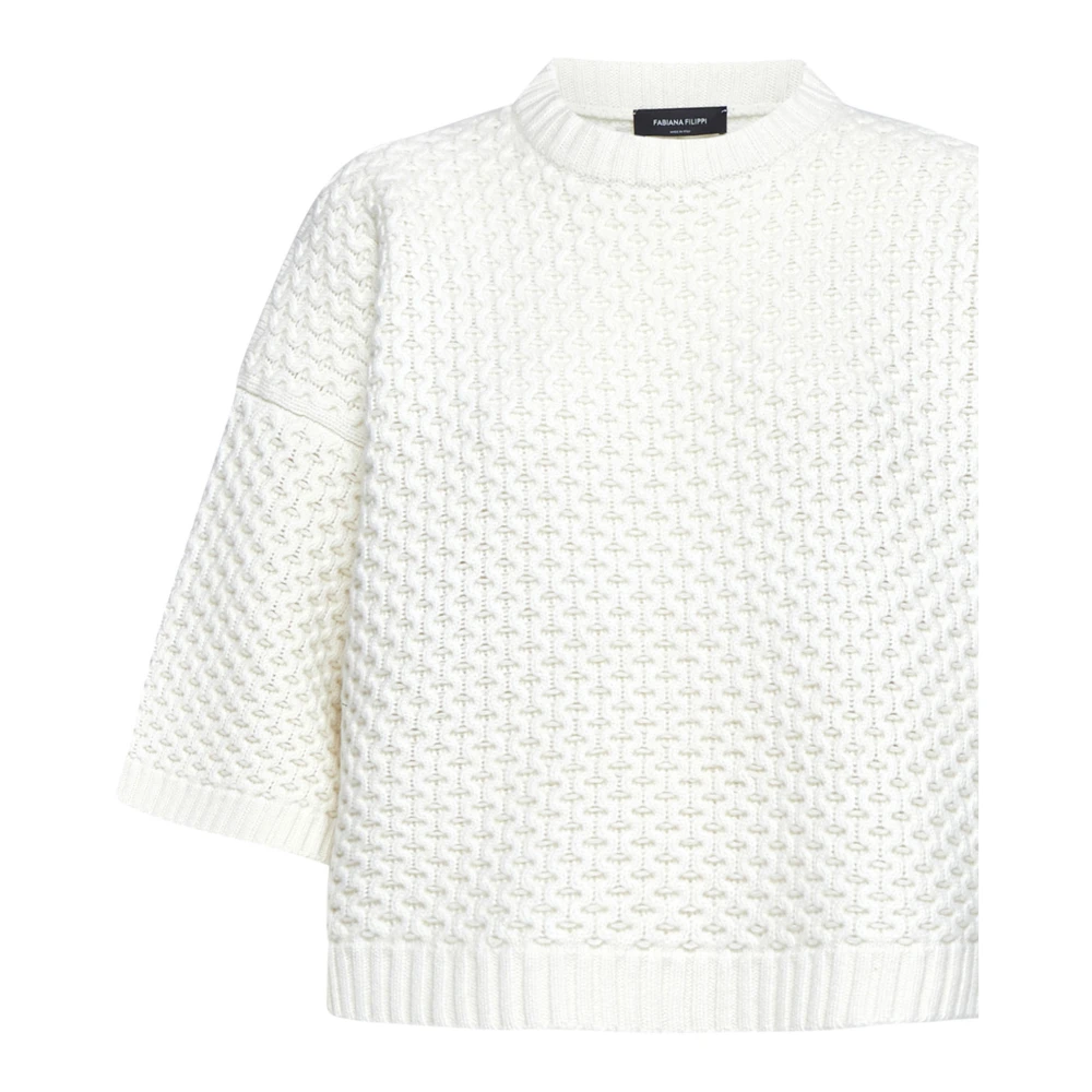 Fabiana Filippi Stijlvolle Truien Collectie White Dames