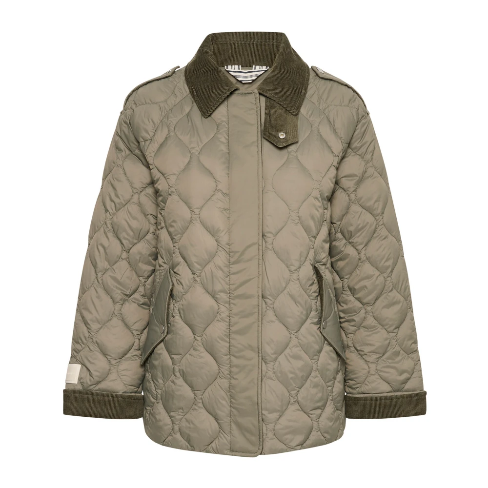 Part Two Gewatteerde Jas Smokey Olive Green Dames