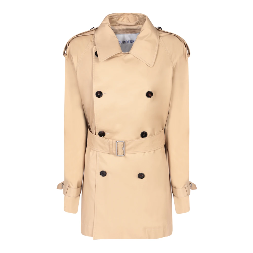 Burberry Women's Beige Double-Breasted Short Trench Coat - Trench Coats - 2XS - Coats