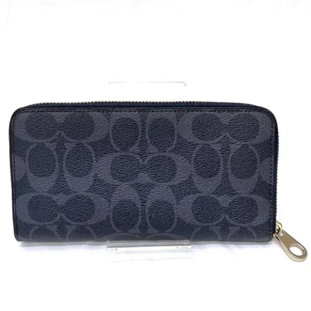 Coach Pre-owned Plastic wallets Blue Dames