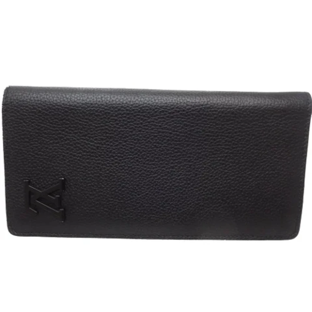 Louis Vuitton Vintage Pre-owned Leather wallets Black Heren