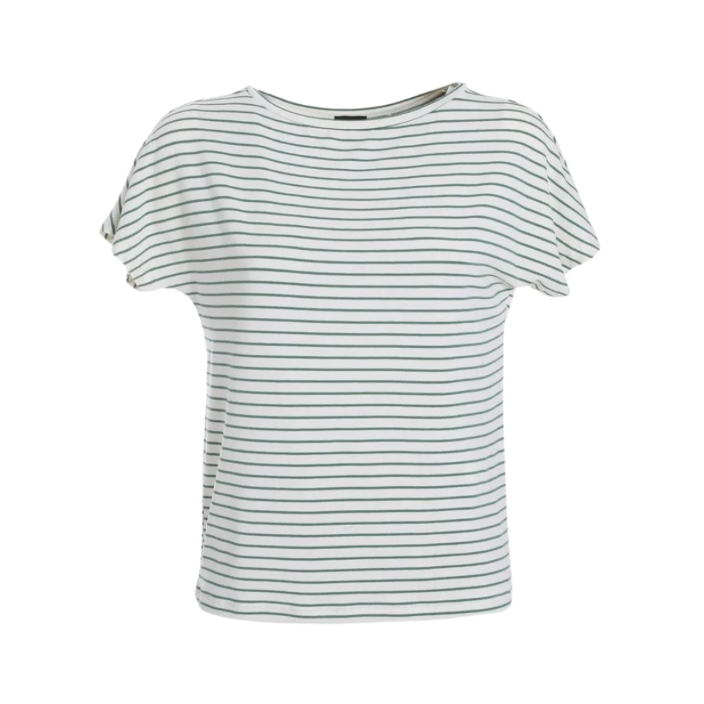 Marella Casual Katoenen T-shirt Blue Dames