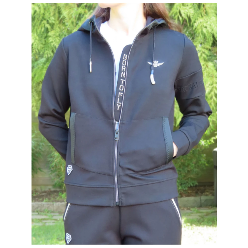 aeronautica militare Born To Fly Jogging Set Black Dames