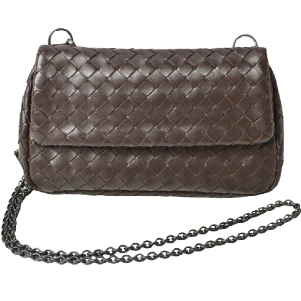 Bottega Veneta Vintage Pre-owned Leather handbags Brown Dames