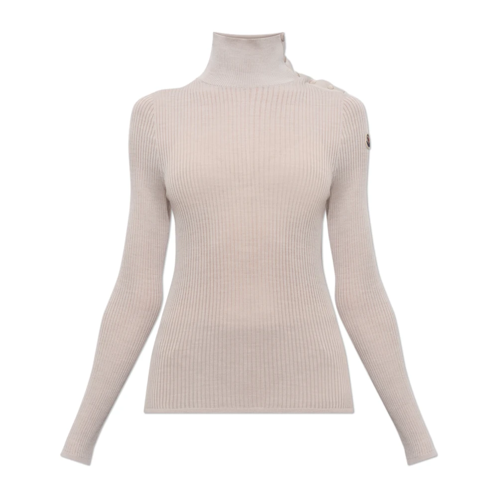 Moncler Damen Offwhite Pullover Aus Wolle, Gr. S - Bild 3