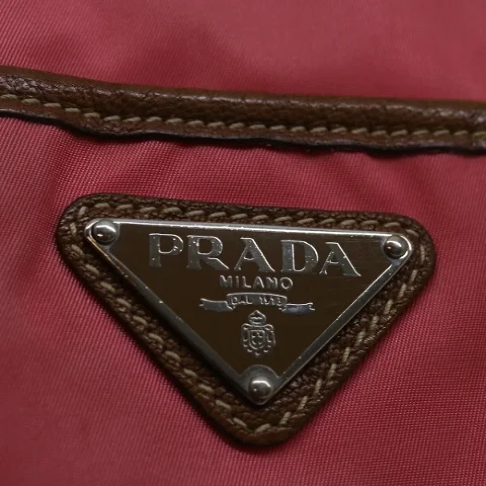 Prada Vintage Pre-owned Fabric totes Pink Dames