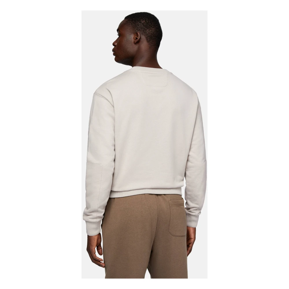 Boggi Milano Crew Neck Sweatshirt Beige Heren