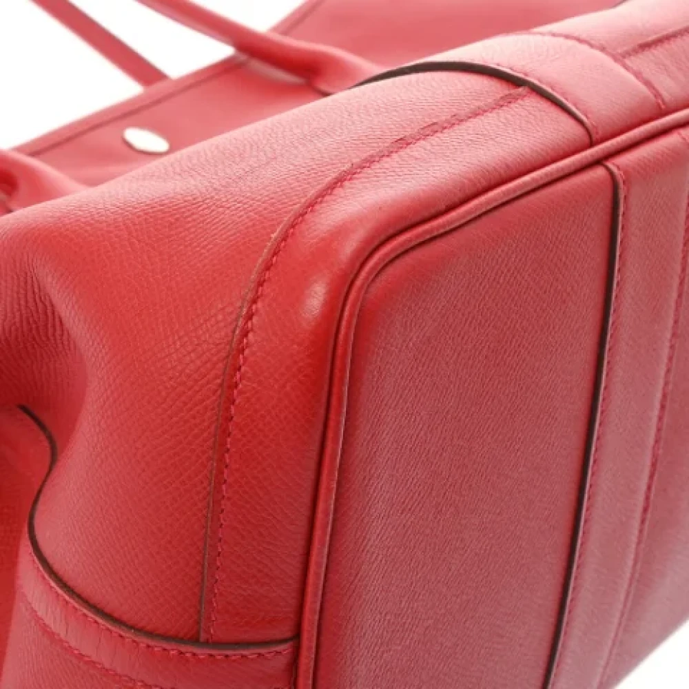 Hermès Vintage Pre-owned Leather handbags Red Dames