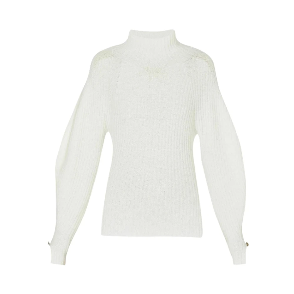 Liu Jo Women's Beige Turtlenecks,, Stylish Knitwear Collection Large