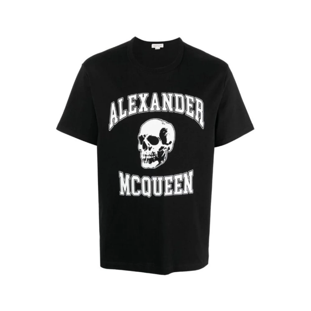 alexander mcqueen Zwarte T-shirts en Polos Black Heren