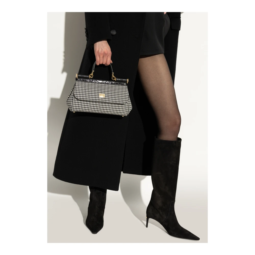 Dolce & Gabbana Schoudertas Sicily Medium Black Dames
