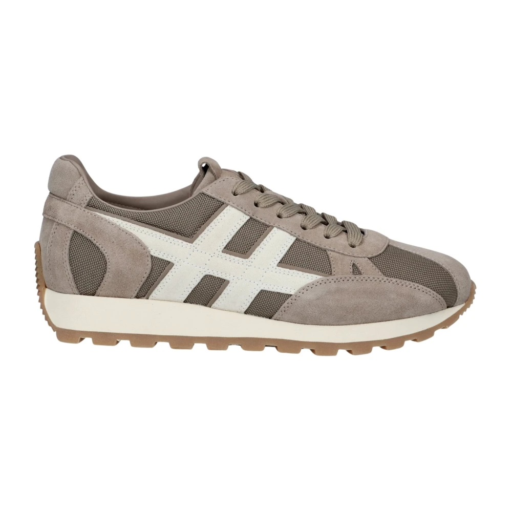 Hogan Bruine Slash Sneakers Stijlvol Casual Sportief Heren Schoenen