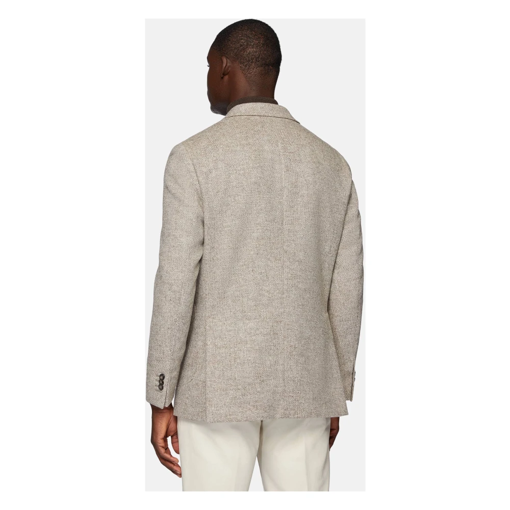 Boggi Milano Jas van zuivere wol Beige Heren