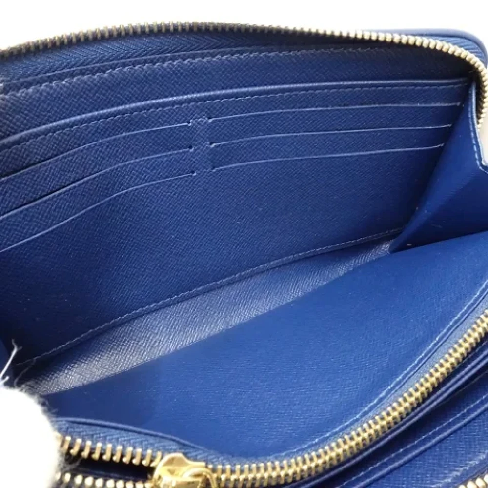 Louis Vuitton Vintage Pre-owned Denim wallets Blue Dames