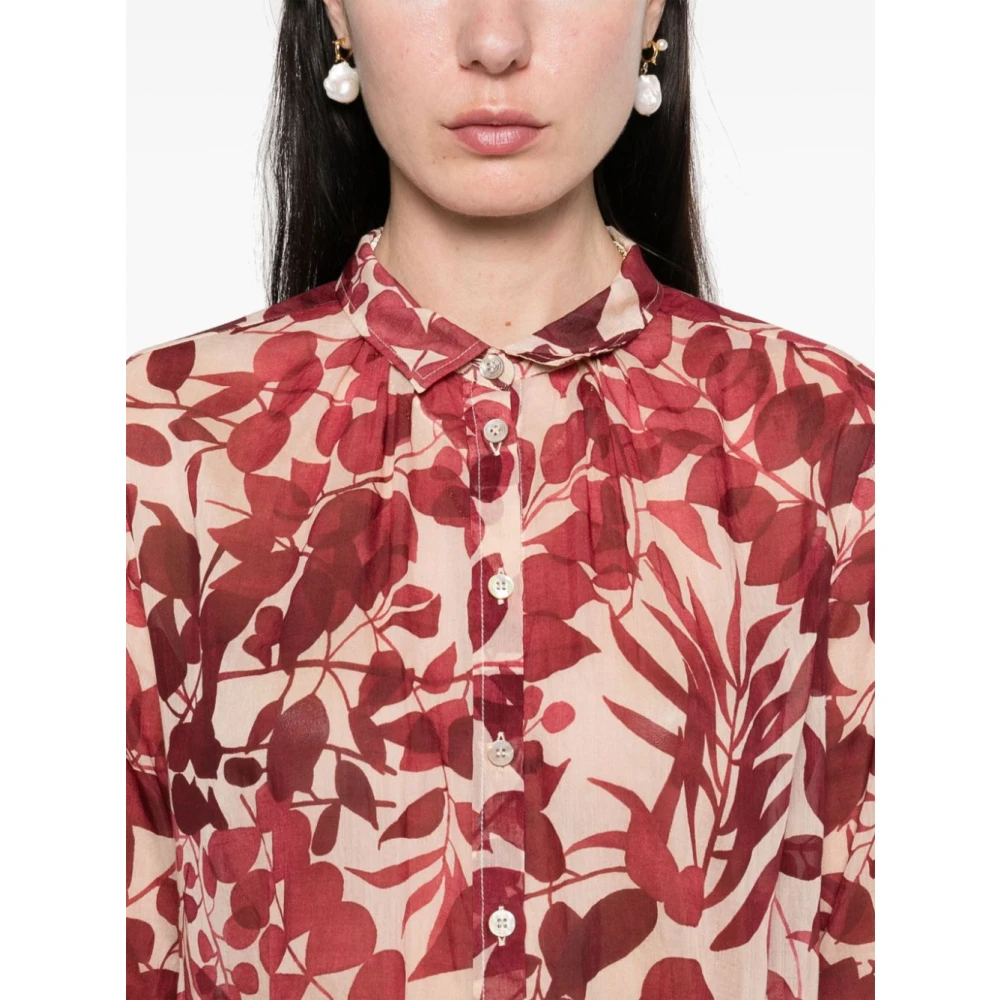 Forte Bianco E Rosso Dames Overhemden Multicolor Dames