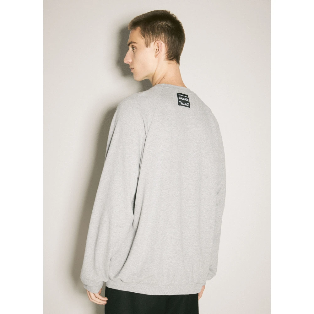 Undercover Katoenen Jersey Logo Patch Sweatshirt Gray Heren