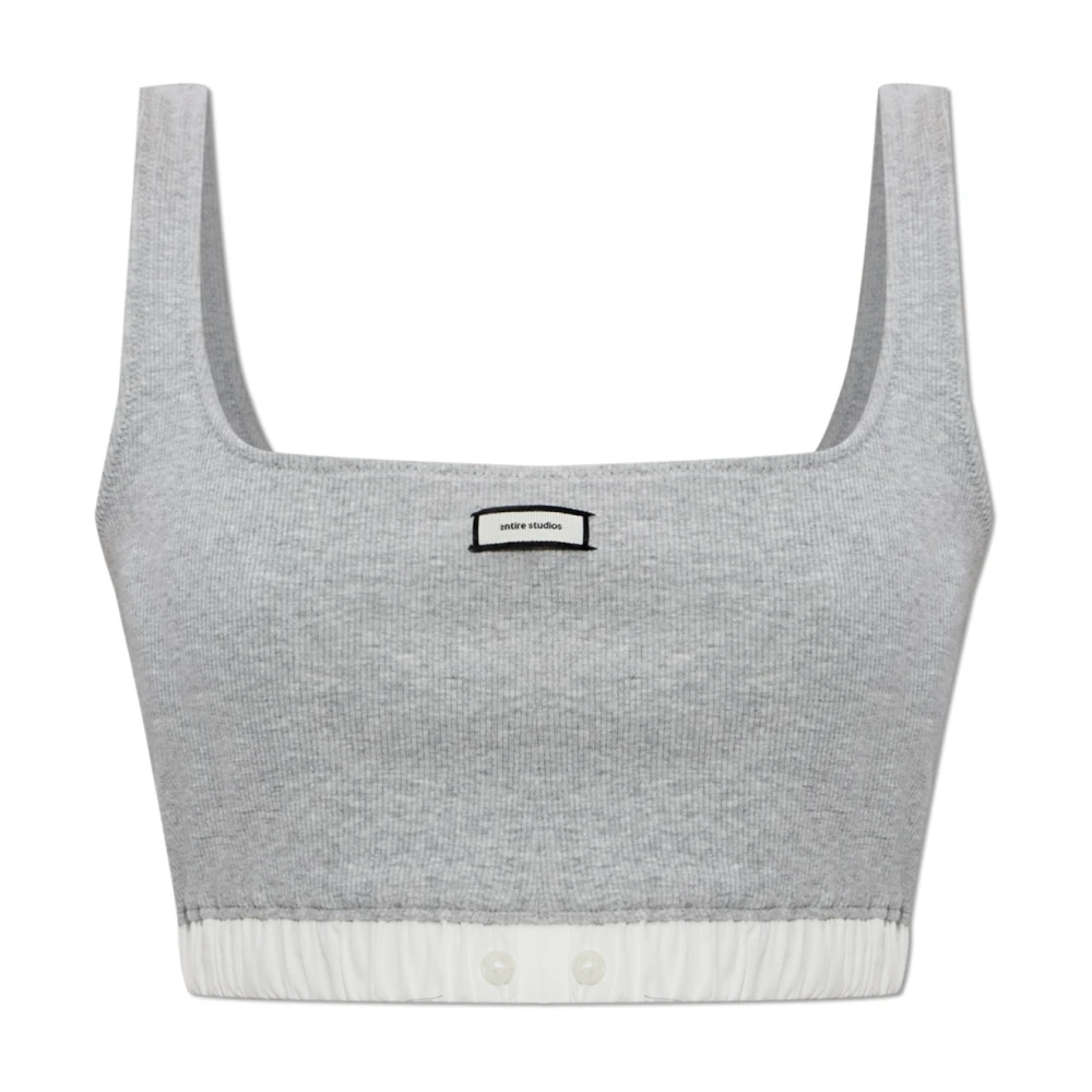 Entire Studios Donna Grigio Top, Xs, New,