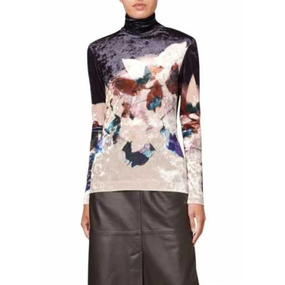Paul Smith Fluwelen top met bloemenprint Multicolor Dames
