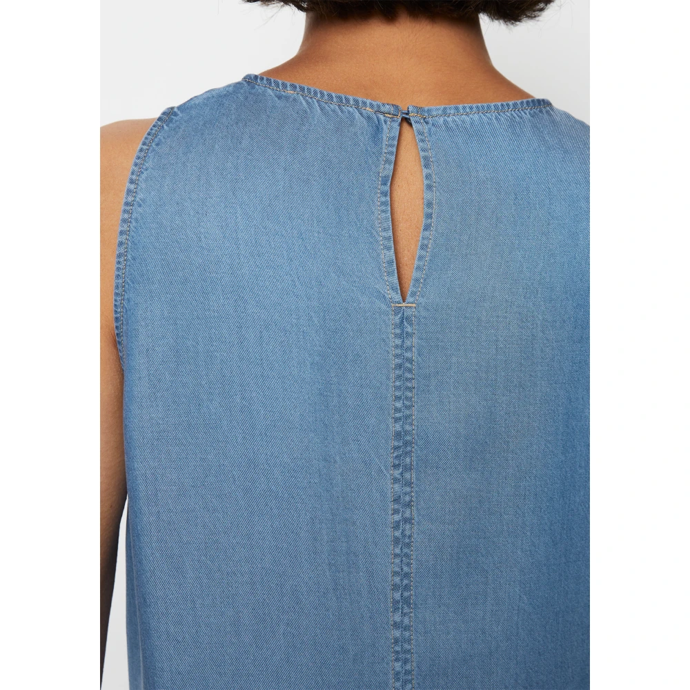 Marc O'Polo Mouwloze jurk los Blue Dames