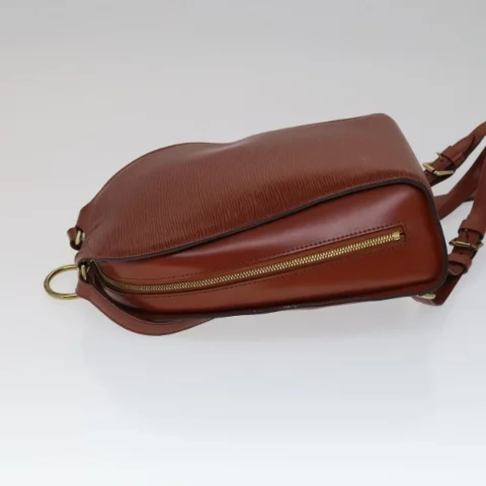 Louis Vuitton Vintage Pre-owned Leather backpacks Brown Dames