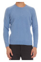 pull-col-rond-bleu-toucher-doux