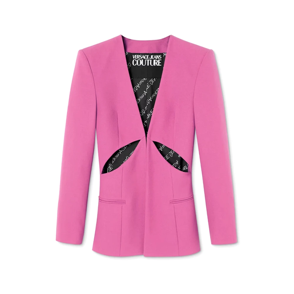 Versace Jeans Couture Fuchsia Cut-Out Blazer Pink Dames