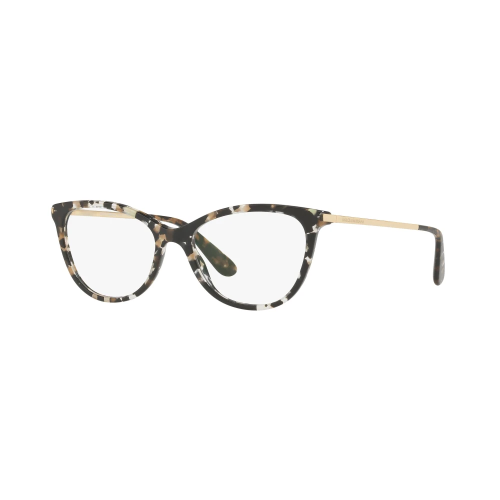 Dolce & Gabbana Beige Havana Brilmontuur Multicolor Unisex