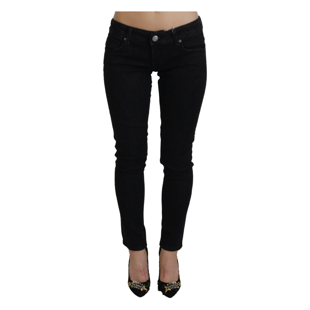 Acht Black Low Waist Slim Fit Cotton Denim Jeans - W26 - Image 2