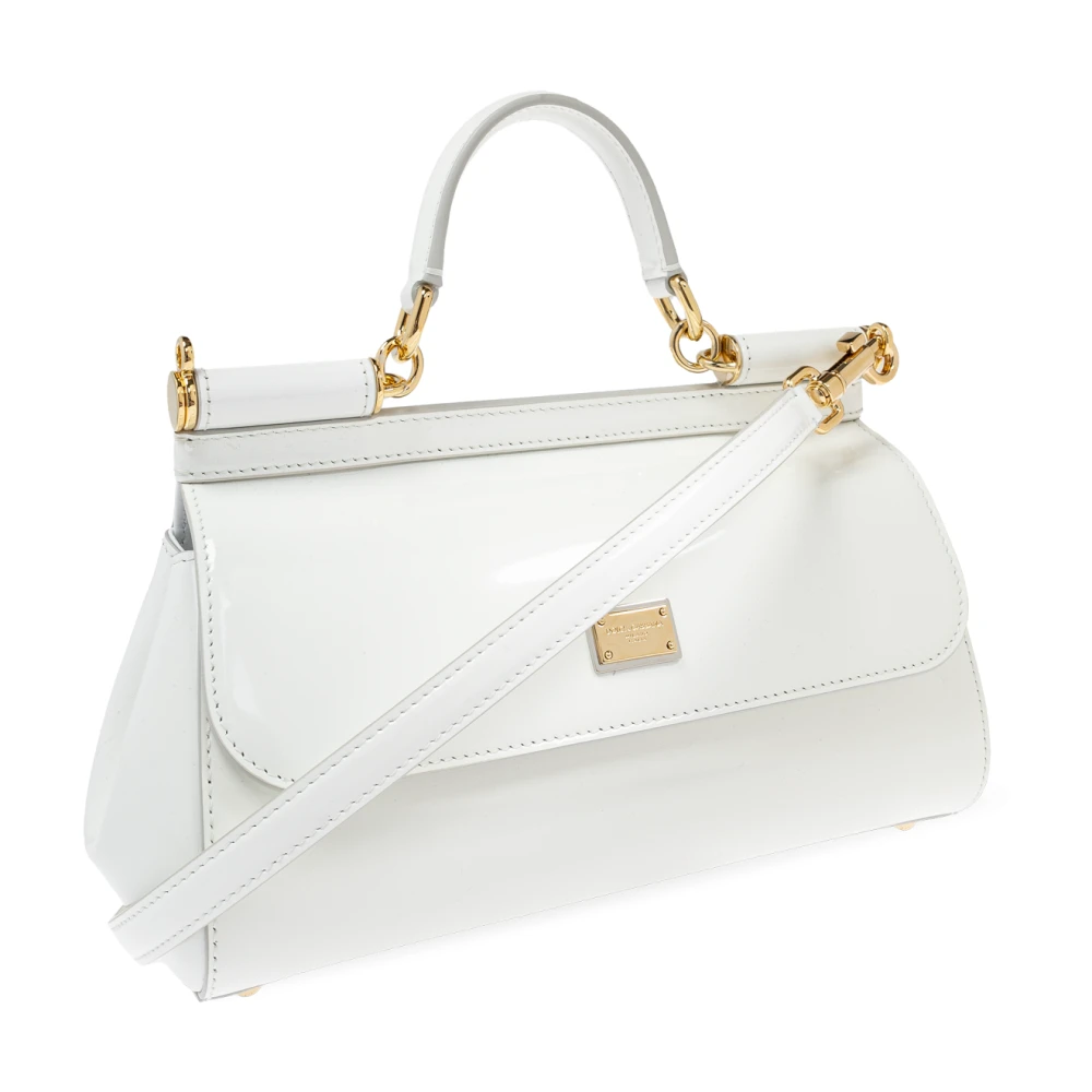 Dolce & Gabbana Sicily Schoudertas White Dames