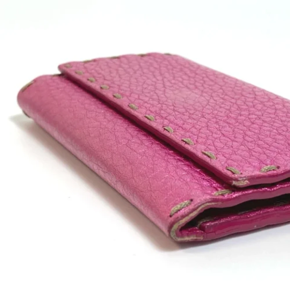 Fendi Vintage Pre-owned Leather home-office Pink Heren