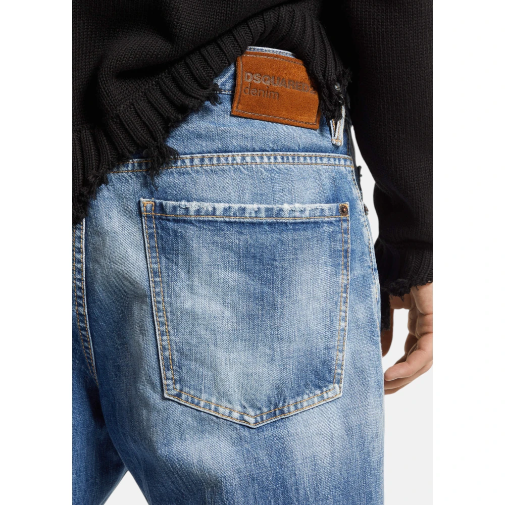 Dsquared2 Vintage Wash Jeans Stijlvol en Praktisch Blue Heren