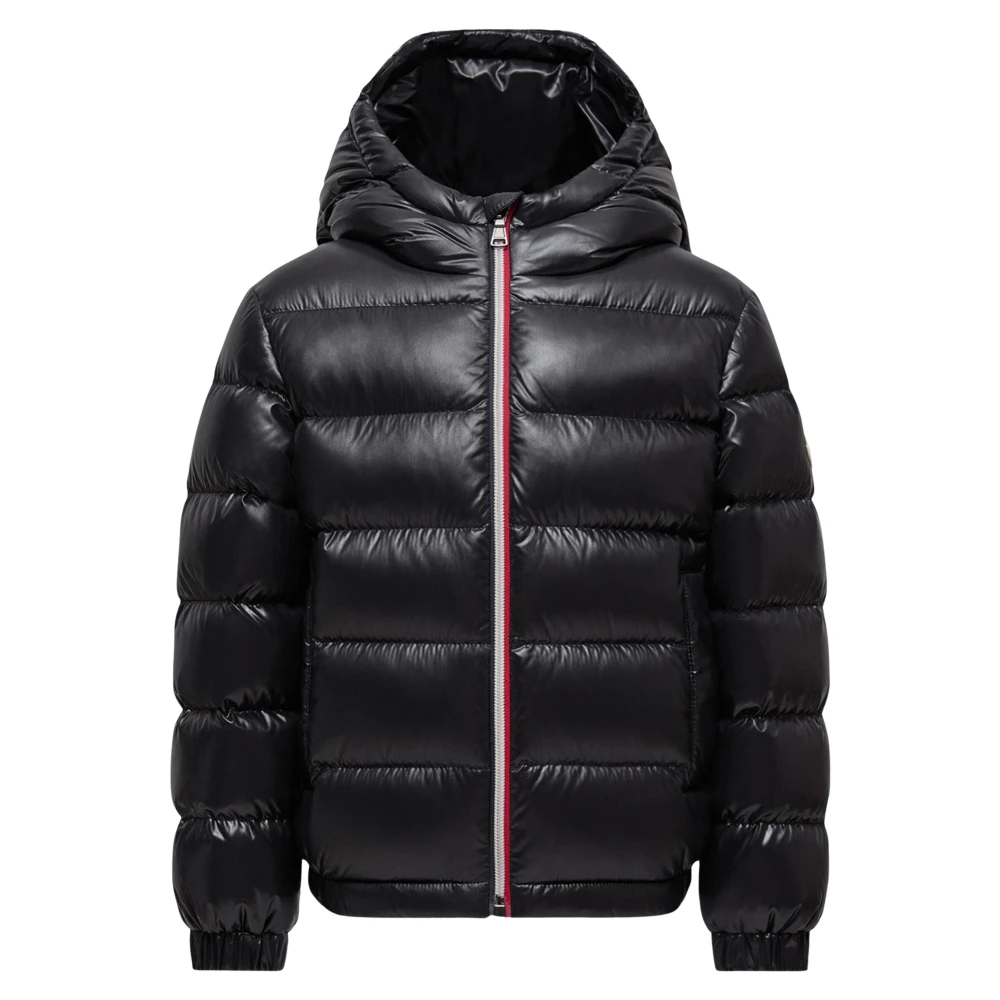 Moncler Unisex Kids Black Quilted Jacket With Iconic Logo - Winter Jackets - 10 Y - Kids
