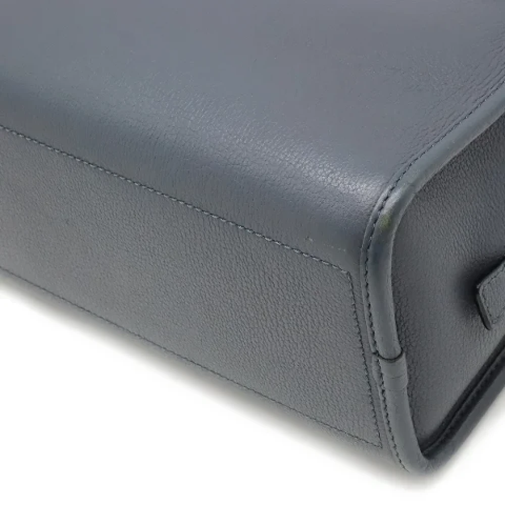 Loewe Pre-owned Leather clutches Blue Dames