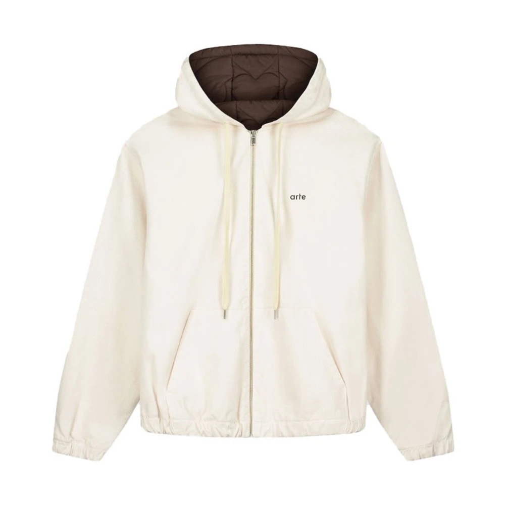 Arte Antwerp Katoenen parka en pufferjassen Beige Heren