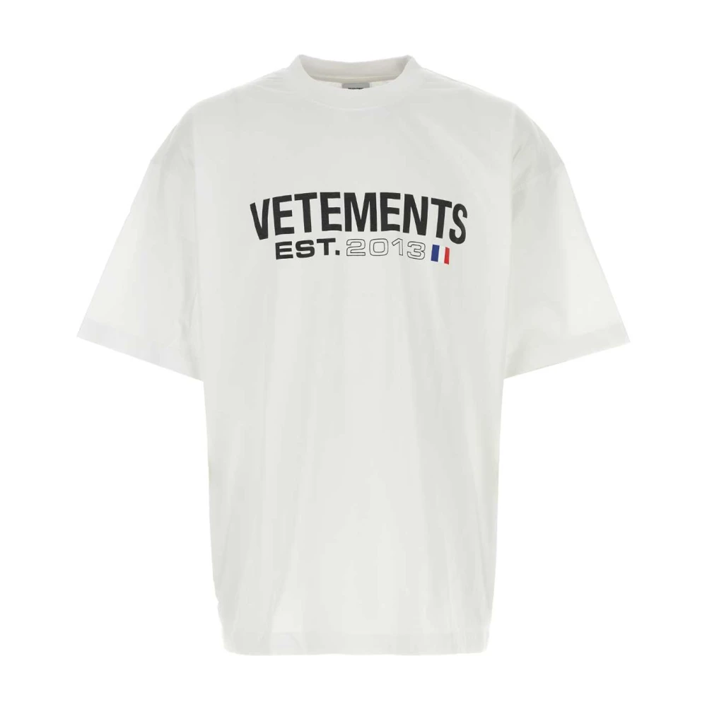 Vetements T-Shirts White Heren