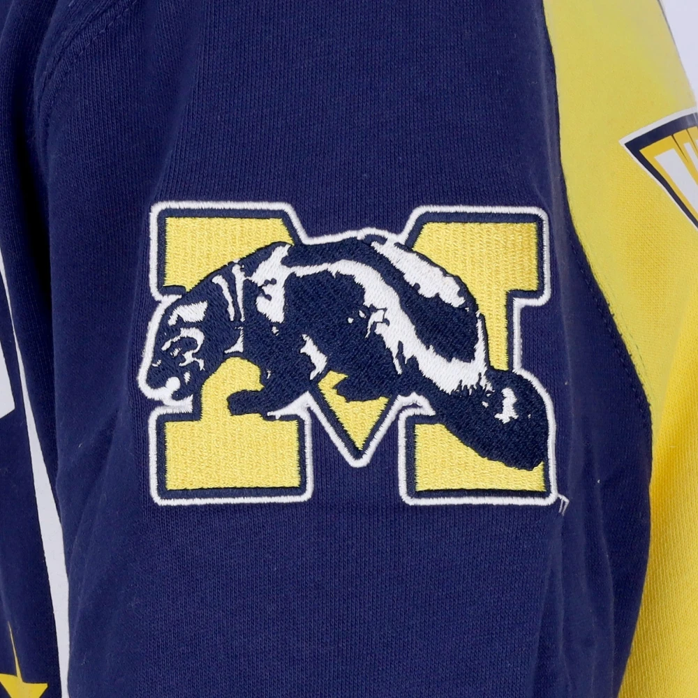 Mitchell & Ness Michigan Wolverines Crewneck Sweatshirt Multicolor Heren
