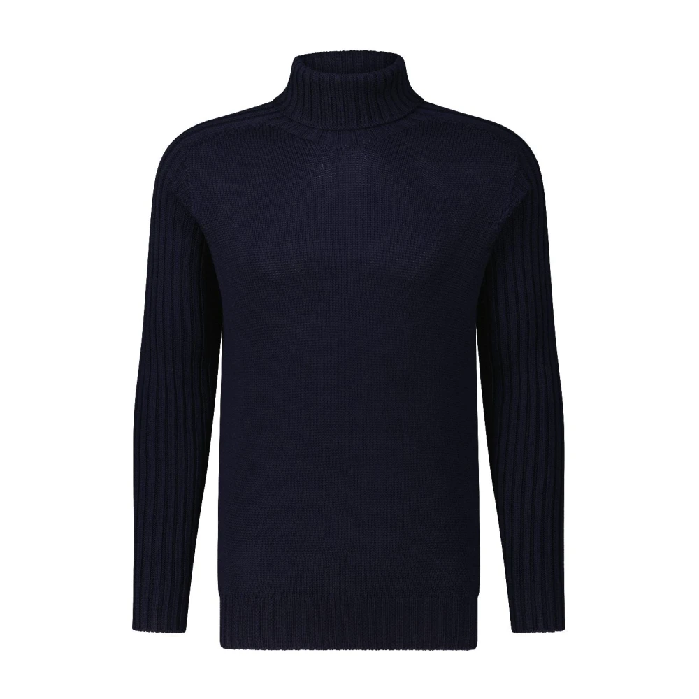 Gran Sasso Wollen Coltrui Modern Stijl Blue Heren