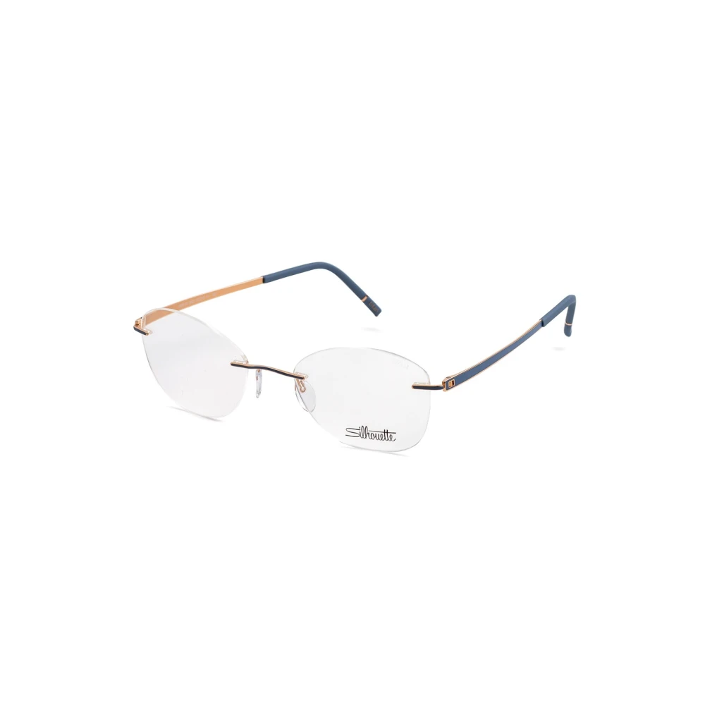 Silhouette Women's Blue Glasses, 53 Mm, Momentum 5529 Optical Frame