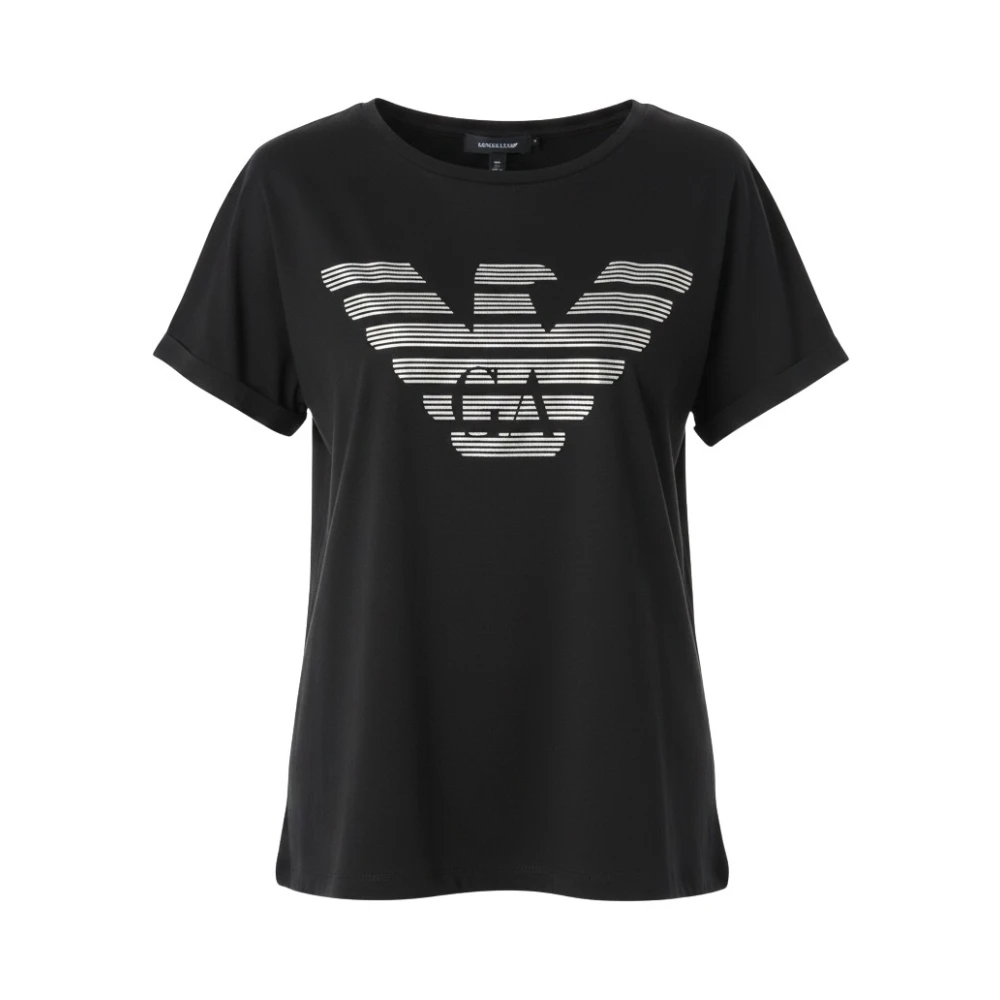Emporio Armani Donna Nero Top, S, New,